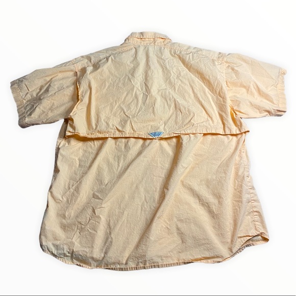 Men’s Columbia PFG sports shirt coral / peach color size XL - Picture 2 of 5
